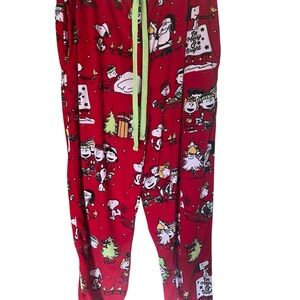 Peanuts Festive Red women's size M Pajama sleep L99